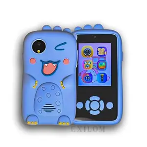 YOBLE Kids Smart Toy Phone: HD Front Cam, 600mAh, 4-5 hrs use, USB Charge, MP3. Games, Music, Filters & timed Shooting. Durable Silicone Animal case 3-9 Yrs.