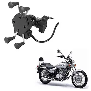 Auto Pearl -Waterproof Motorcycle Bikes Bicycle Handlebar Mount Holder Case(Upto 5.5 inches) for Cell Phone - Bajaj Avenger