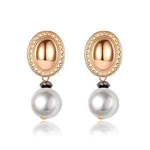 Jewels Galaxy Ravishing Circular Design Gold Plated Mesmerizing Drop Earrings For Women/Girls (CT-ERG-45003)
