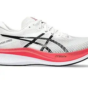 ASICS Mens Magic Speed 3 - White/Black Running Shoes, UK - 11