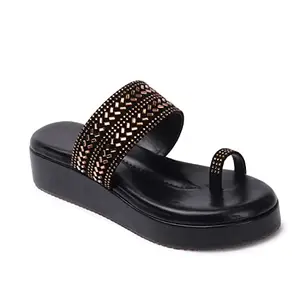 Bella Toes Women Stylish Latest Fashion Toe Strap Flats Sandals-Slipper Wedge For Ladies Womens Girls (numeric_5)