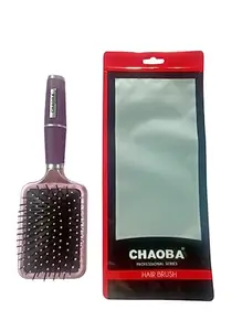 CHAOBA Professional Professional Classic Paddle Hair Brush with Strong & flexible nylon bristles For Grooming, Straightening, Smoothing, Detangling Hair, ideal for Men & Women (CHB_21)