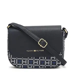 Tommy Hilfiger Womens Blue Color Handbag (OS)