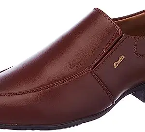 Bata Men's Slip-on Formal Shoes - Dark Brown (8 UK) (8514055)