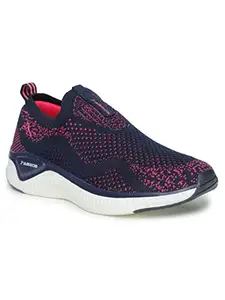 ABROS Women's Pearl ASSL0132 Sports Shoes- Black/Rani- 5UK