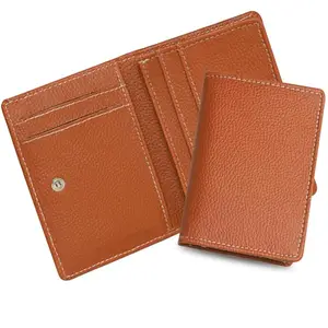 MATSS Orange Artificial Leather Card Case for Men and Women||Debit Card Holder||Money Clip||Credit Card Holder||ATM Card Case