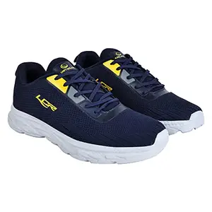 Lancer SPIDER-2NBL-MST Men's Navy Blue/Yellow Sports & Outdoor Running Shoes