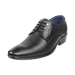 Metro Men Black Formal Leather Lace Up Shoes UK/8 Eu/42 (19-24)