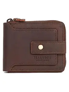 TEAKWOOD LEATHERS Wallet for Men I Handcrafted I Multiple Credit/Debit Card Slots