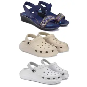 Women's Comfortable Sandal,Casual Lightweight Sandal for Everyday Wear | BT-(3-COMBO)-1935-OO1-OO5-5-EURO-36