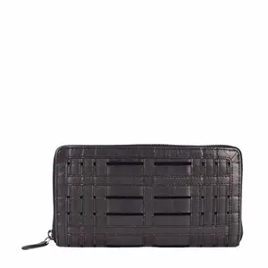 KOMPANERO Genuine Leather Women's Wallet (C-12795-BLACK)