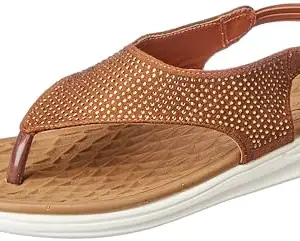Bata Women NADIA SN-COM-SS23 Sandals(561-3653)(Tan)(4 UK/India)