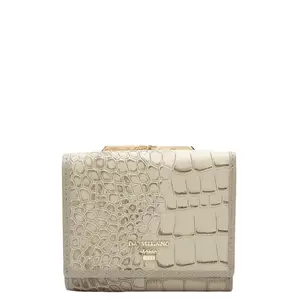 Da Milano Mini Leather Women Wallet - White (LW-10037OL)
