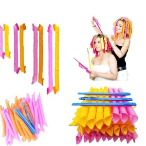 APOEM Set Of 20 Pcs Hair Rollers For Curly Wavy Hair For Women And Girls Hair Styling Tool Accessories For Parlour And Home Use 25 Grams Pack Of 1