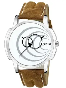 Trend Fusion White Round Analog Watch for Men LR63