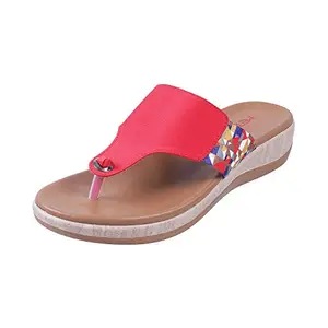 Metro Metro Women Red Synthetic Sandals (32-881-18-38) (Size 5 UK/India (38EU))