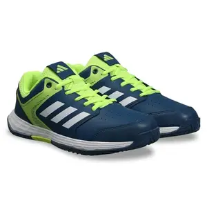 adidas Mens Oncort Tennis BLUENG/White/LUCLEM Running Shoe - 11 UK (IQ9760)