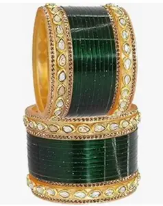 Punjabi Collection Lite Bridal Chuda Normal Use Fabulous Design Build Quality Beautifully Made Chura Bangle Set for Girls Rathour/chooda/96_05