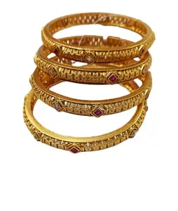 Gold plated bangles for women 2.4