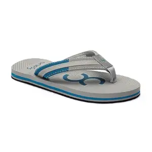 ONE8 Virat Kohli Men Anti-Skid Rubber Outsole Comfort Footbed Water-Resistant Light Weight Flip-Flops | Grey