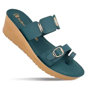 WALKAROO Women's Fashion Sandal with Cushion Insole and Lightweight for Casual Footwear - WLR74020 Green