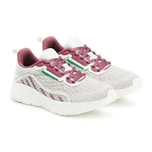 Carlton London Women White-Purple Comfortable Lace-Up Snakeer with Heels, for for Casual, Walking & Daily Use (5)