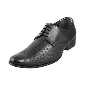 Mochi Men's Black Leather Stylish Formal Lace Up Shoes UK/8 EU/42 (19-4388)