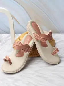 Iconics Women Sandal,Peach,UK-4