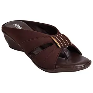 AJANTA Women Brown Outdoor Sandals-3 UK (36 EU) (BL1218)