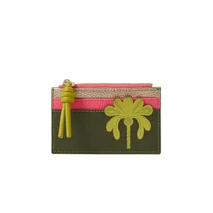 Accessorize London Women's Multi Colorblock Palm Card Holder | Wallet for Women Stylish |Latest Ladies Small Wallet Purse |Purse for Women Handbag