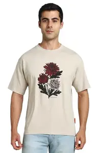 Simon Carter London Men's Relaxed Fit T-Shirt (SCKCRBXFY05145_Beige