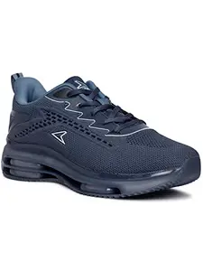 Power Mens Crank Running Shoes, Navy Blue,