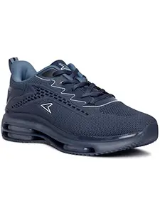 Power Mens Crank Running Shoes, Navy Blue, 9 UK