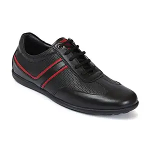 Zoom Shoes Men's Genuine Leather Formal Shoes for Office/Casual Wear Dress Shoes Shoes for Men A2491 Black