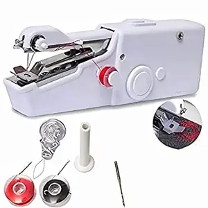 JAY BHAGWATI TOOLS & MACHINERY Electric Handy Stitch Sewing Handheld Cordless Portable Sewing Machine for Emergency stitching & Home Tailoring