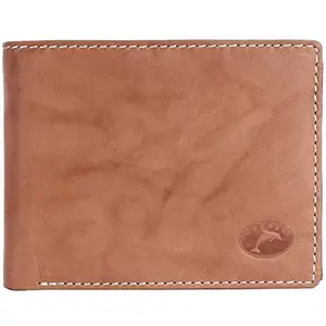 Delfin Genuine Leather Wallet for Men (Tan)