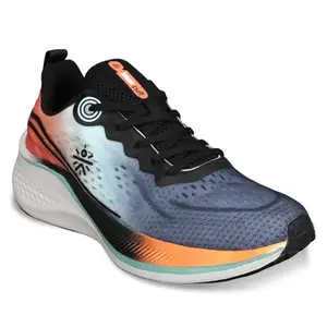 CULT Men Dynex Running Shoes (Black/Orange_UK9)