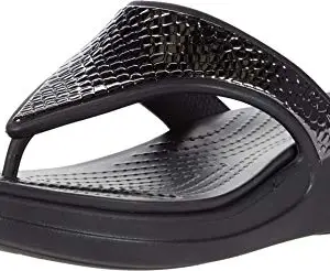 crocs Women Dark Charcoal/Black Fashion Sandals-5 UK (37.5 EU) (7 US) (206303-0GQ)