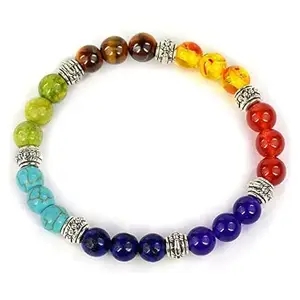 POWEREST Multicolor Beads Bracelets for Women and Girls | Collection 7 Chakra Bracelet