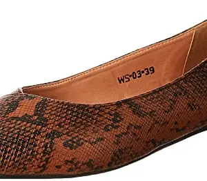 Amazon Brand - Symbol womens Grace Brown Ballet Flat_4 UK (AW21- WS - 03)