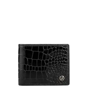 Da Milano Leather RFID Wallet for Men with Multicard Slot - Black (10360OL)