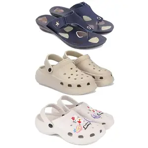 Trendy Open-Toe Sandals for Women – Soft Padded Footbed, Summer Wear | (COMBO-3)-1973-OO1-O10-8-EURO-39