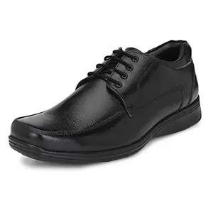 Burwood Men BWD 275 Black Leather Formal Shoes-7 UK (41 EU) (BW