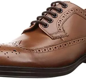 Lee Cooper Men Tan Leather Formal Shoes-7 UK (40 EU) (7.5 US) (LC3061D)
