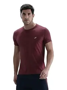 CROCODILE Men Solid Sport Fit T Shirt | Round Neck | Short Sleeve | Regular Length | Basic Casual Pull On Topwear