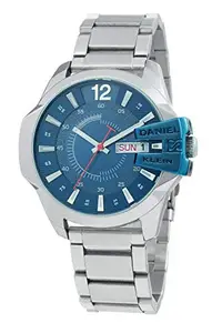 Daniel Klein Stainless Steel Analog Blue Dial Men's Watch-DK.1.12354-2