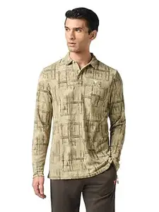 TECHNOSPORT Men's Slim Fit Solid Henley Neck Long Sleeve Technocool+ Sports T-Shirt for Running, Sports, Gym & Regular Use