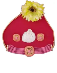 crystal pearl square shape Jewellery Set | Gold Plated Premium Material | Cubic Zirconia/American Diamond Statement Necklace