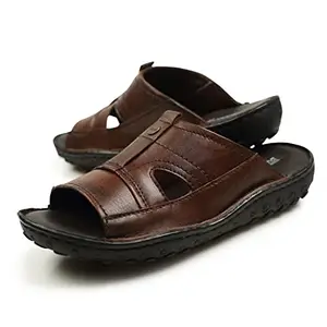 Buckaroo NEW NOLEN Genuine Leather Brown Casual Closed Sandal For Mens: Size UK 10