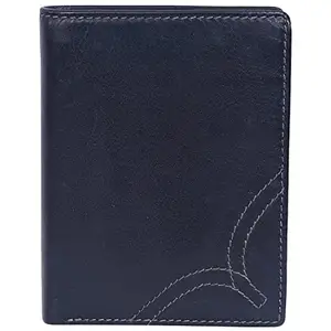 Leatherman Fashion LMN Genuine Leather Black Unisex Wallet (5 Slots)